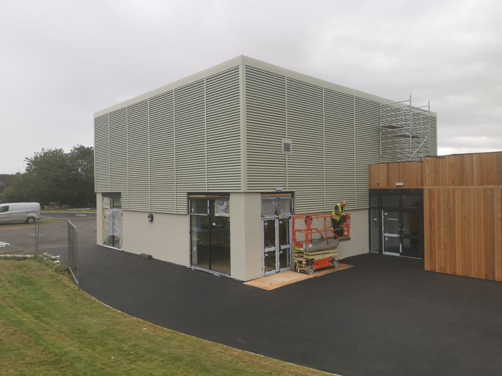 Steel framed building