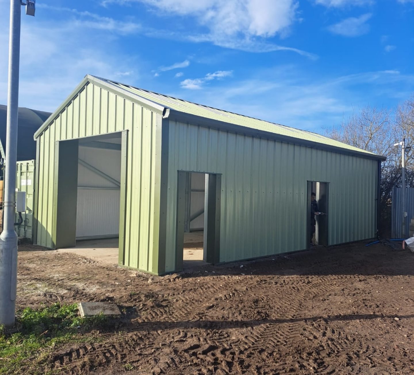 Commercial and industrial steel building
