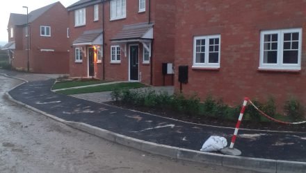 New red-brick homes at Hilton, Derby